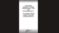 Alex Rodriguez's girlfriend Jaclyn Cordeiro's motivational quote
